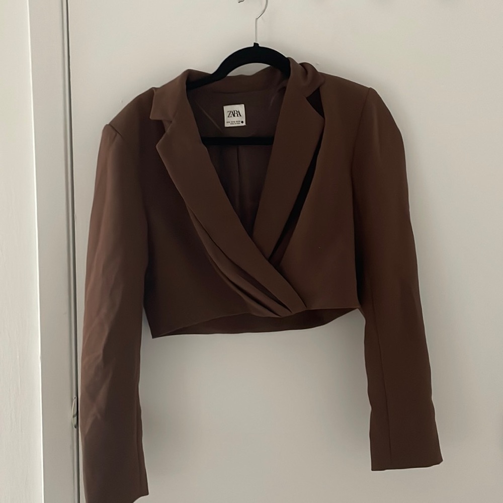 Zara cropped blazer